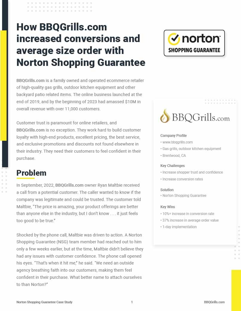 Read Norton Shopping Guarantee's Case Study
