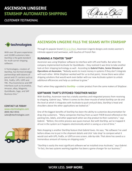 Read StarShip by V-Technologies's Case Study