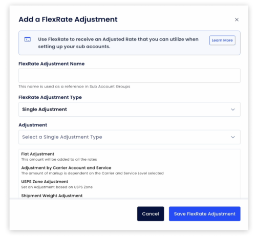 Forge FlexRate Adjustment