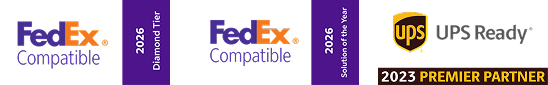 FedEx® Compatible 2026 Diamond Tier | FedEx® Compatible 2026 Solution of the Year | UPS® Ready 2023 Premiere Partner