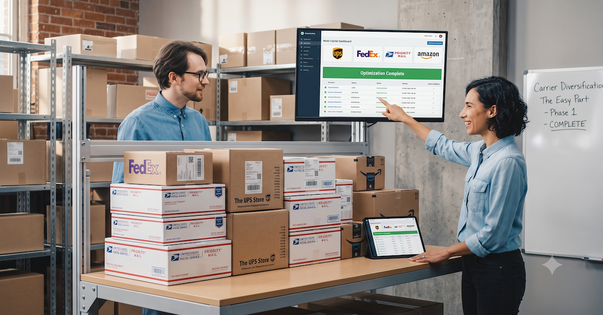 multi-carrier shipping diversification